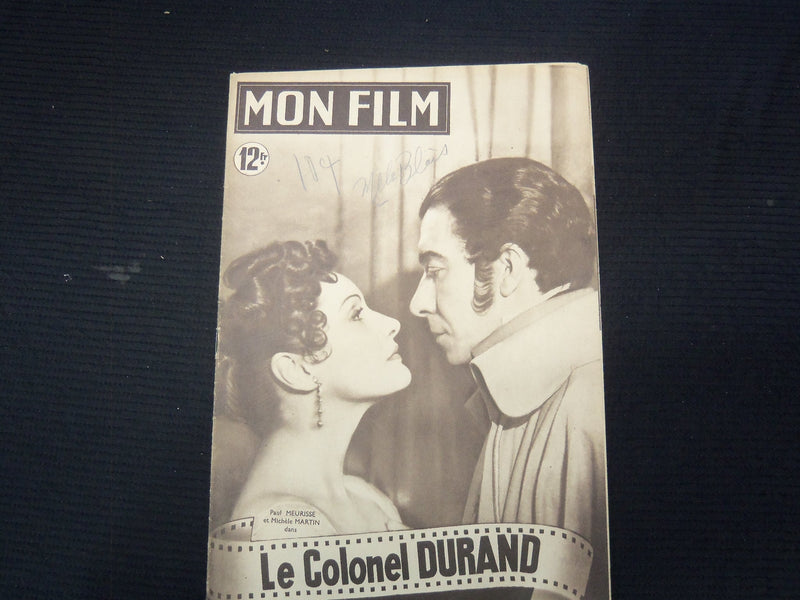 1947 JUNE 8 MON FILM FRENCH MAGAZINE - PAUL MEURISSE MICHELE MARTIN - E 26178