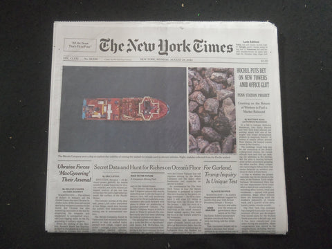 2022 AUGUST 29 NEW YORK TIMES - HOCHUL PUTS BET ON NEW TOWERS AMID OFFICE GLUT
