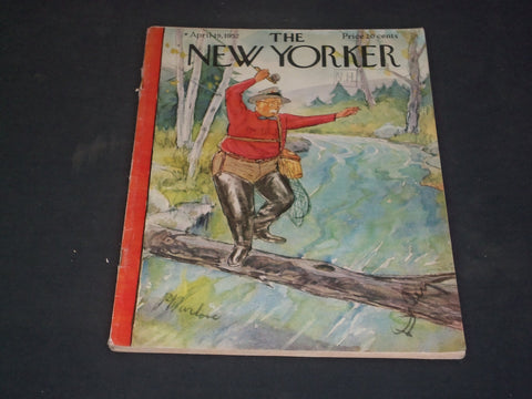 1952 APRIL 19 THE NEW YORKER MAGAZINE - ILLUSTRATED COVER - NY 909