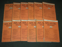 1931 THE ATLANTIC MONTHLY MAGAZINE LOT 12 ISSUES - STORIES & ARTICLES - WR 450G