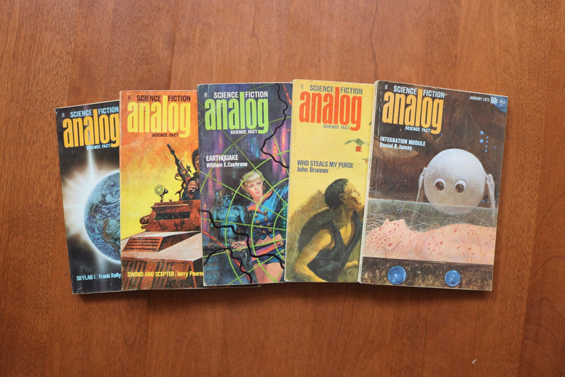 1962-1990 ANALOG SCIENCE FICTION DIGEST MAGAZINE - LOT OF 45 - O 3934
