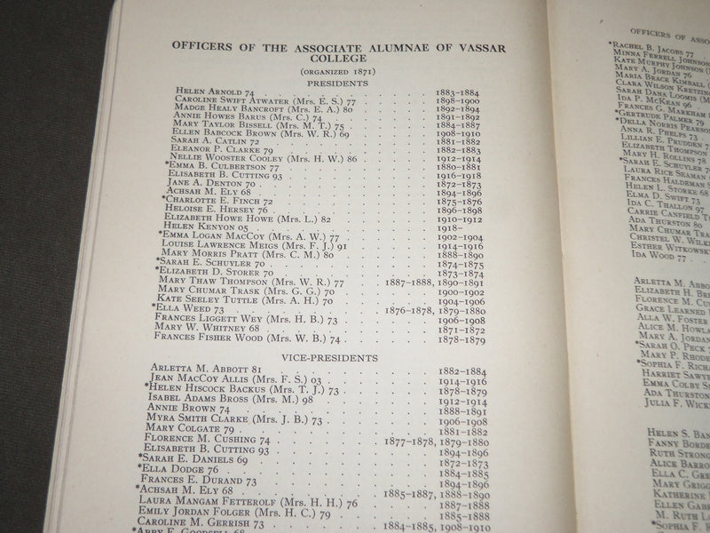 1911-1938 VASSAR COLLEGE BULLETIN CATALOGUES LOT OF 3 - POUGHKEEPSIE NY - O 3010
