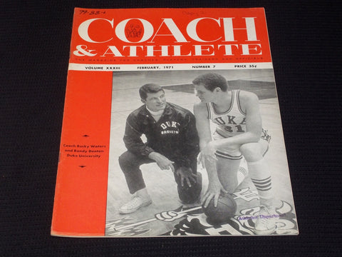 1971 FEBRUARY COACH & ATHLETE MAGAZINE - BUCKY WATERS RANDY DENTON DUKE - E 5800