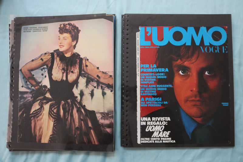 HOLLYWOOD MOVIE STAR SCRAPBOOK PAGES - 200+ PAGES AND 3 EMPTY ALBUMS - E 26488