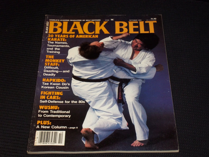 1983 OCTOBER BLACK BELT MAGAZINE - AMERICAN KARATE FRONT COVER - E 7833
