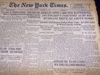 1943 NOV 28 NEW YORK TIMES - BERLIN GETS 1,000 TON BATTERING - NT 2140