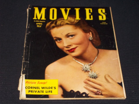 1946 APRIL MOVIES MAGAZINE - JOAN FONTAINE FRONT COVER - E 14190