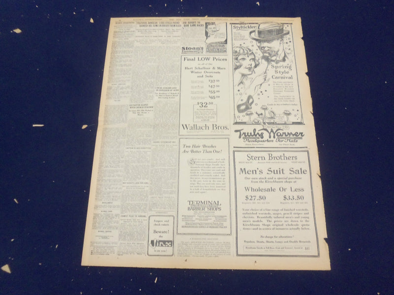 1922 FEBRUARY 25 NEW YORK TIMES - DYNAMITE BLAST SHAKES CHICAGO - NT 9019
