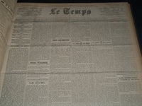 1926 JANUARY-MARCH LE TEMPS FRENCH NEWSPAPER BOUND VOLUME - VB 1