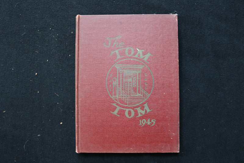 1945 TOM TOM OWEGO FREE ACADEMY YEARBOOK - OWEGO NEW YORK - HARDCOVER - YB 3481