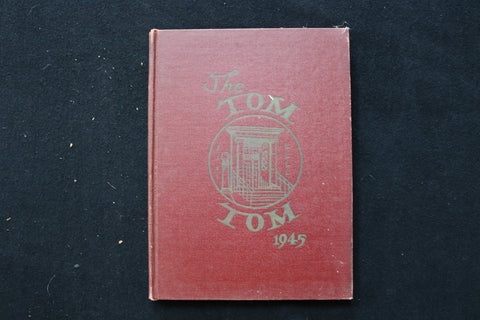 1945 TOM TOM OWEGO FREE ACADEMY YEARBOOK - OWEGO NEW YORK - HARDCOVER - YB 3481