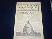 1899 AUGUST 5 THE SATURDAY EVENING POST MAGAZINE-THOMAS B. REED, SPEAKER- B 6712