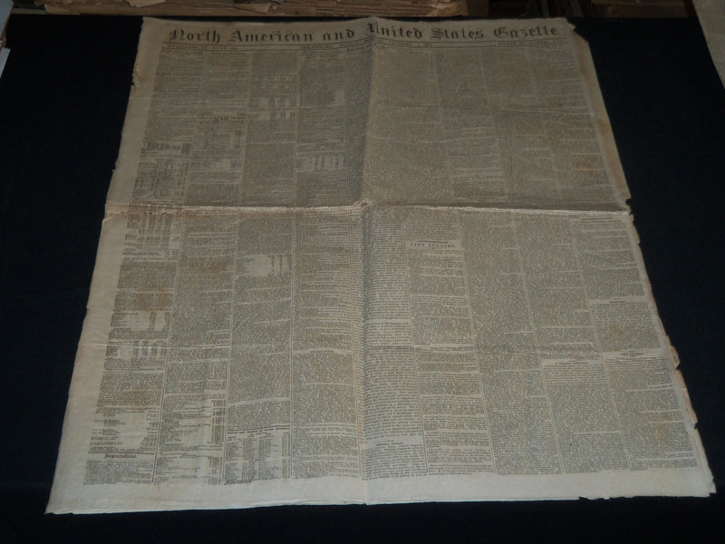 1872 DEC 2 NORTH AMERICAN & UNITED STATES GAZETTE NEWSPAPER - GREELEY - NP 4180