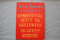 1987-88 ANNUAL ART IN AMERICA MAGAZINE - GUIDE TO GALLERIES COVER - E 26747