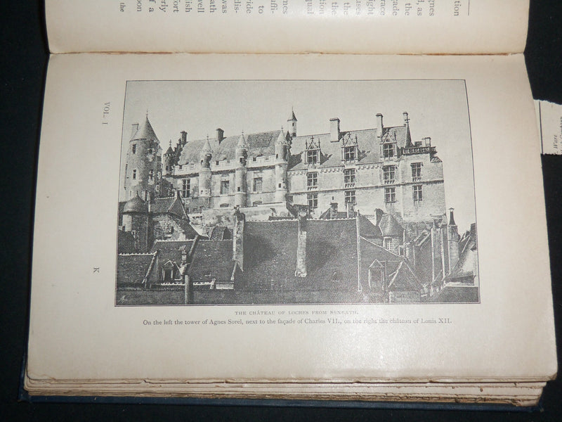 1898 OLD TOURAINE BY T. A. COOK SET OF 2 VOLUMES - THIRD EDITION - KD 6740