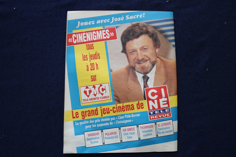 1986 OCT 16 CINE TELE REVUE MAGAZINE - LIZ TAYLOR & R. WAGNER COVER - E 23548