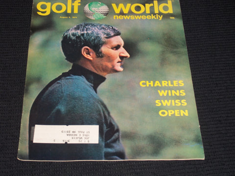 1974 AUGUST 9 GOLF WORLD NEWSWEEKLY MAGAZINE - BOB CHARLES - E 6183