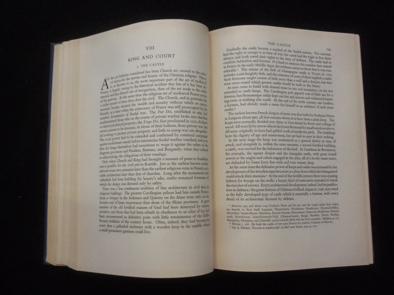 1948 ART IN MEDIAEVAL FRANCE 987-1498 HARDCOVER BOOK BY JOAN EVANS - KD 9280