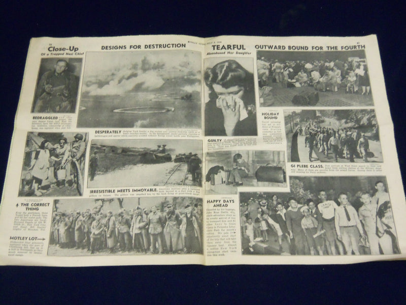 1944 JULY 2 NEW YORK DAILY NEWS - RED ARMIES STORM MINSK - NP 1991