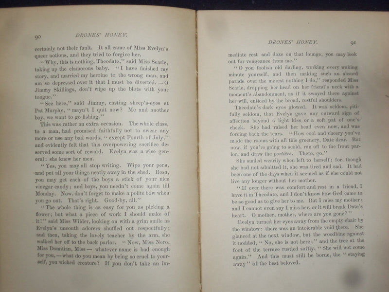 1887 HER FRIEND'S LOVER HARDCOVER BOOK BY SOPHIE MAY - AMERICAN GIRL'S - KD 9056