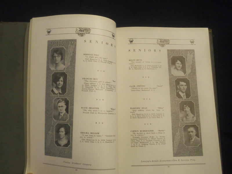 1927 WAUSEON HIGH SCHOOL YEARBOOK - WAUSEON, OHIO - YB 2767