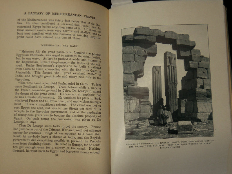 1909 A FANTASY OF MEDITERRANEAN TRAVEL HARDCOVER BOOK BY S. G. BAYNE - KD 9393
