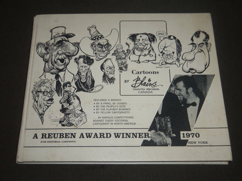 1970 CARTOONS BY BLAINE HARDCOVER BOOK - NICE ILLUSTRATIONS - KD 4032