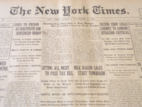 1921 NOVEMBER 8 NEW YORK TIMES - 10 TO 1 ON HYLAN-ODDS RECORD - NT 6151