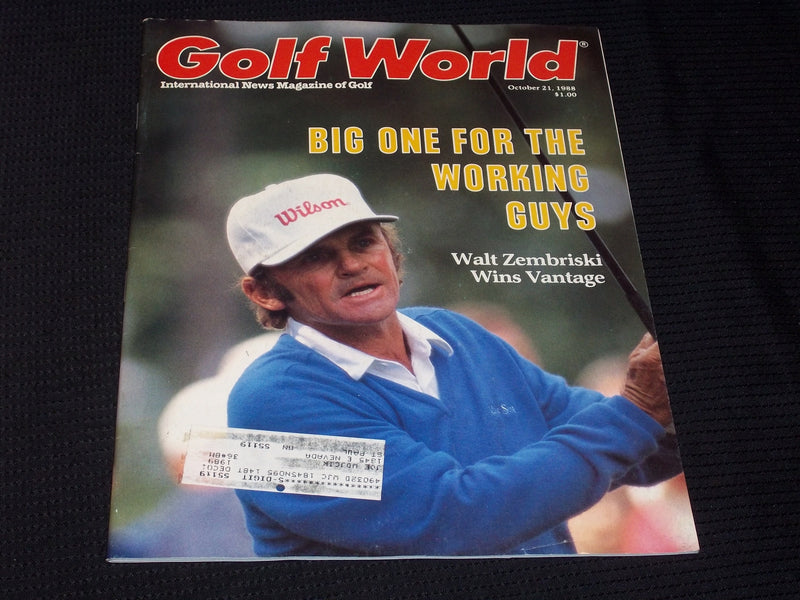 1988 OCTOBER 21 GOLF WORLD MAGAZINE - WALT ZEMBRISKI FRONT COVER - E 6239