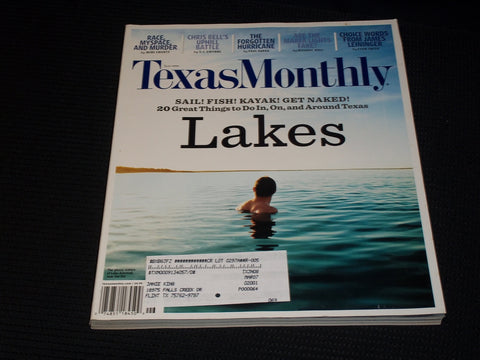 2006 JUNE TEXAS MONTHLY MAGAZINE - LAKES FRONT COVER - E 7420