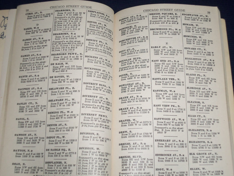 1952 RAND MCNALLY STREET GUIDE AND TRANSPORTATION DIRECTORY OF CHICAGO - J 1438
