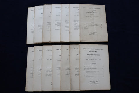 1915 THE JOURNAL OF PHILOSPHY AND SCIENTIFIC METHODS - LOT OF 14 - O 3354