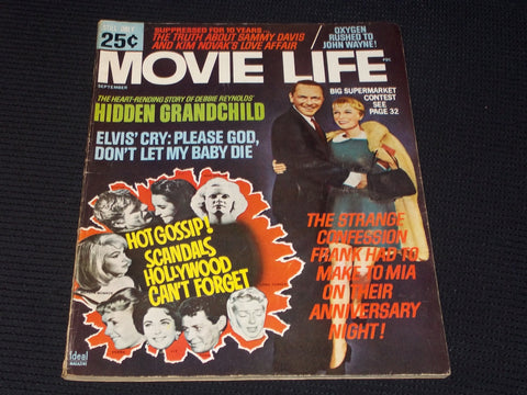 1967 SEPTEMBER MOVIE LIFE MAGAZINE - FRANK SINATRA FRONT COVER - E 1350