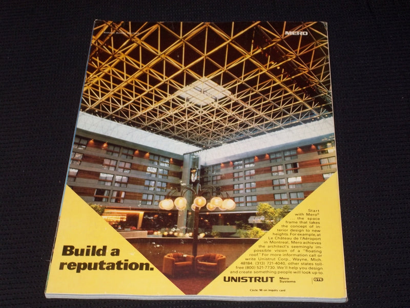 1978 DECEMBER ARCHITECTURAL RECORD MAGAZINE - US CUSTOM HOUSE COVER - E 4175