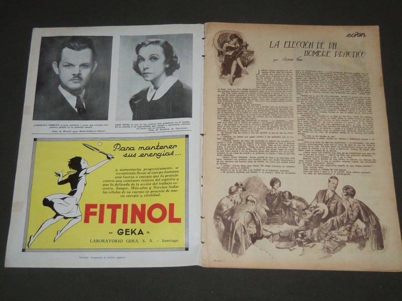 1934 FEB 13 ECRAN SPANISH MAGAZINE - KATHERINE HEPBURN COVER - ST 4779