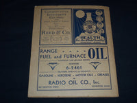 1933 JUNE WORCESTER DISTRICT TELEPHONE DIRECTORY BOOK - J 8804