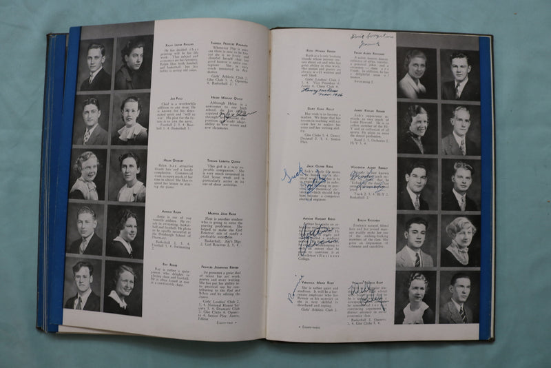 1936 THE RECHAUFFE EASTON HIGH SCHOOL YEARBOOK - EASTON, PENNSYLVANIA - YB 3554
