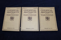 1932-1933 CHEMICAL ABSTRACTS SEMI-MONTHLY MAGAZINE - LOT OF 19 - O 3382