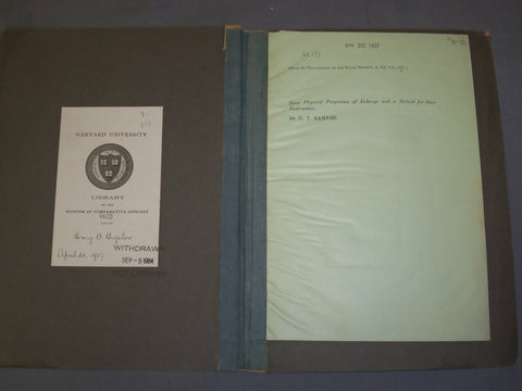 1927 SOME PHYSICAL PROPERTIES OF ICEBERGS & METHOD FOR THEIR DESTRUCTION -J 4900