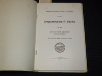 1916 DEPARTMENT OF PARKS 22ND REPORT - NEW BEDFORD MASSACHUSETTS - J 7947