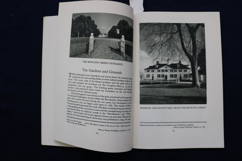 1953 & 1967 MOUNT VERNON - AN ILLUSTRATED HANDBOOK -SOFTCOVER - LOT OF 2- K 1343