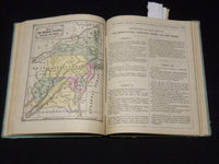 1874 WARREN'S NEW PRIMARY GEOGRAPYH BOOK - NICE COLOR MAPS - KD 2951D