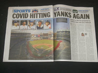 2021 JULY 16 NEW YORK DAILY NEWS NEWSPAPER - YANKEES VIRUS CRISIS OUTBREAK AGAIN
