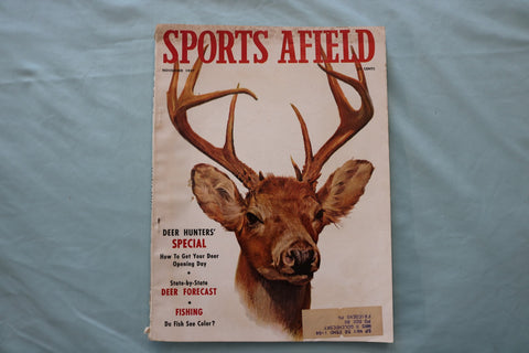 1957 NOVEMBER SPORTS AFIELD MAGAZINE - DEER HUNTERS' SPECIAL COVER - E 26601