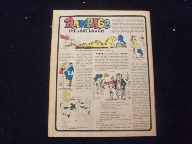 1971 JAN 17 RAMPAGE NEWSPAPER - LANDLADY TAUGHT ME HOW TERRIBLE SEX IS - NP 7292
