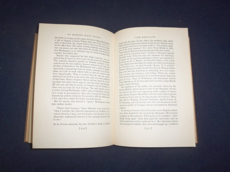 1946 OF MAKING MANY BOOKS HARDCOVER BOOK BY ROGER BURLINGAME - KD 8177