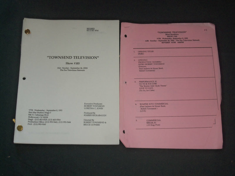 1993 TOWNSEND TELEVISION - TELEVISION SCRIPTS - LOT OF 7 - O 3097