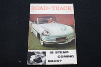 1957 APRIL ROAD & TRACK MAGAZINE - IS STEAM COMING BACK? COVER - B 3455T