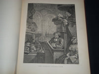 1876 THE WORKS OF WILLIAM HOGARTH VOLUME BY CHARLES LAMB - GREAT PLATES - Z 38