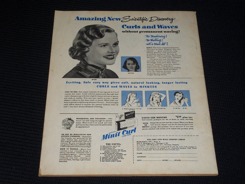 1949 #8 MOVIE LIFE YEARBOOK MAGAZINE - LANA TURNER FRONT COVER - E 1312